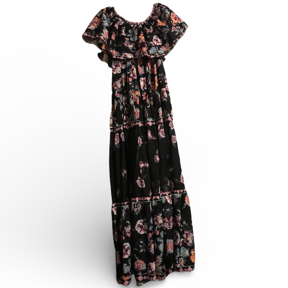 Floral Off-Shoulder Maxi Dress - Picture 3 of 5